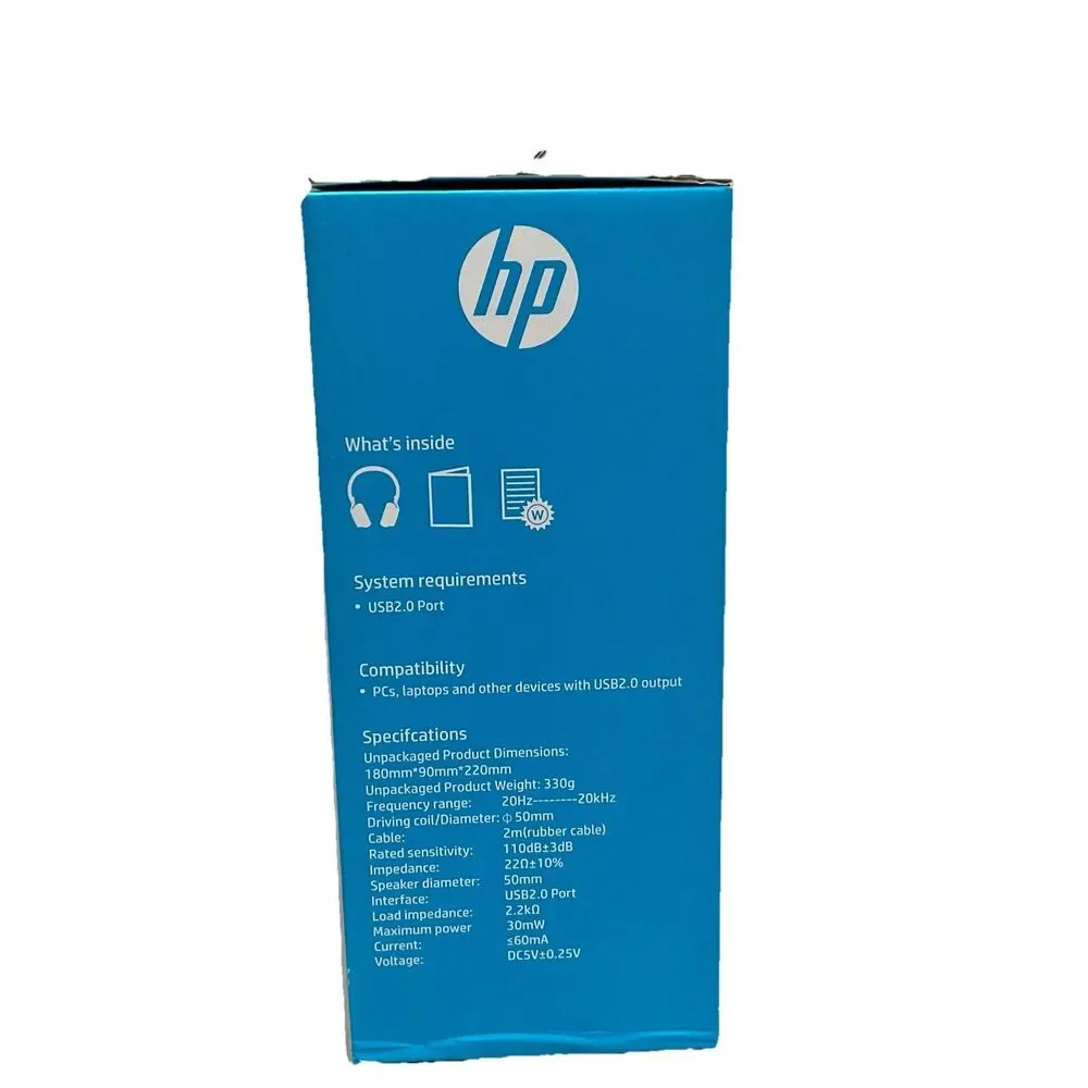 HP H360GS Over-the-Ear Headphones with with Noise Cancelling Microphone - Black
